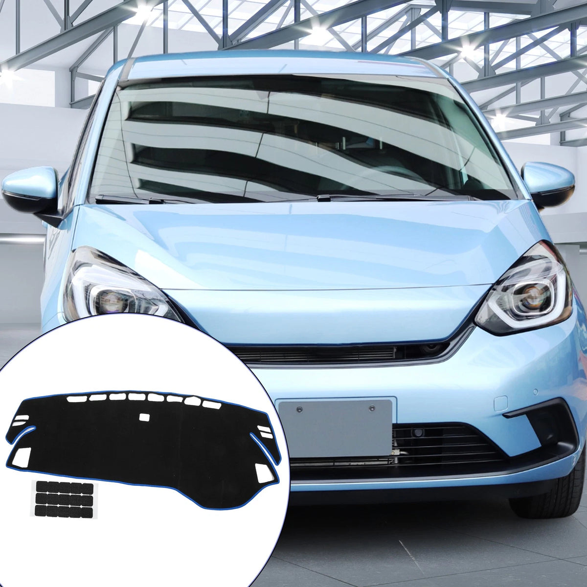 Dashboard Cover Mat for Honda Odyssey 2022-2024 Protector Black Blue 1 Set