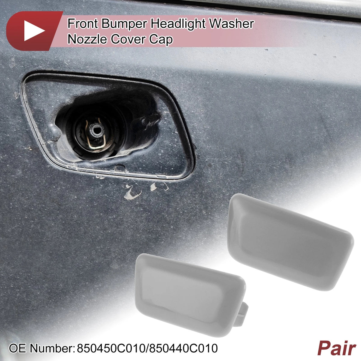 Headlight Washer Nozzle Cover for Toyota Sequoia (2001-2022)