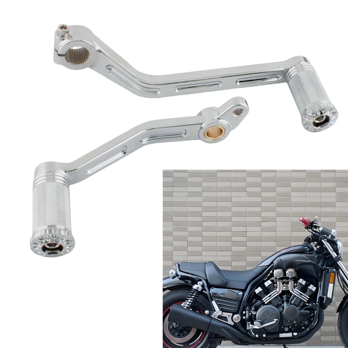 Chrome Gear Shift Lever for Yamaha VMX1200 V-Max (1985-2007)