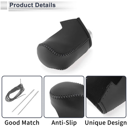 Mazda CX-30 Gear Shift Knob Cover 2020-2021 Black Grey Faux Leather