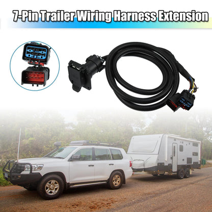 Truck Bed 7-Pin Trailer Wiring Harness Extension for Ram 1500 2500