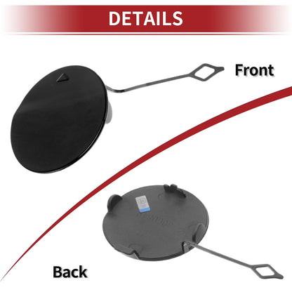 Rear Bumper Tow Hook Cover for BMW 428i (2014-2016) - Black 1 x Cover