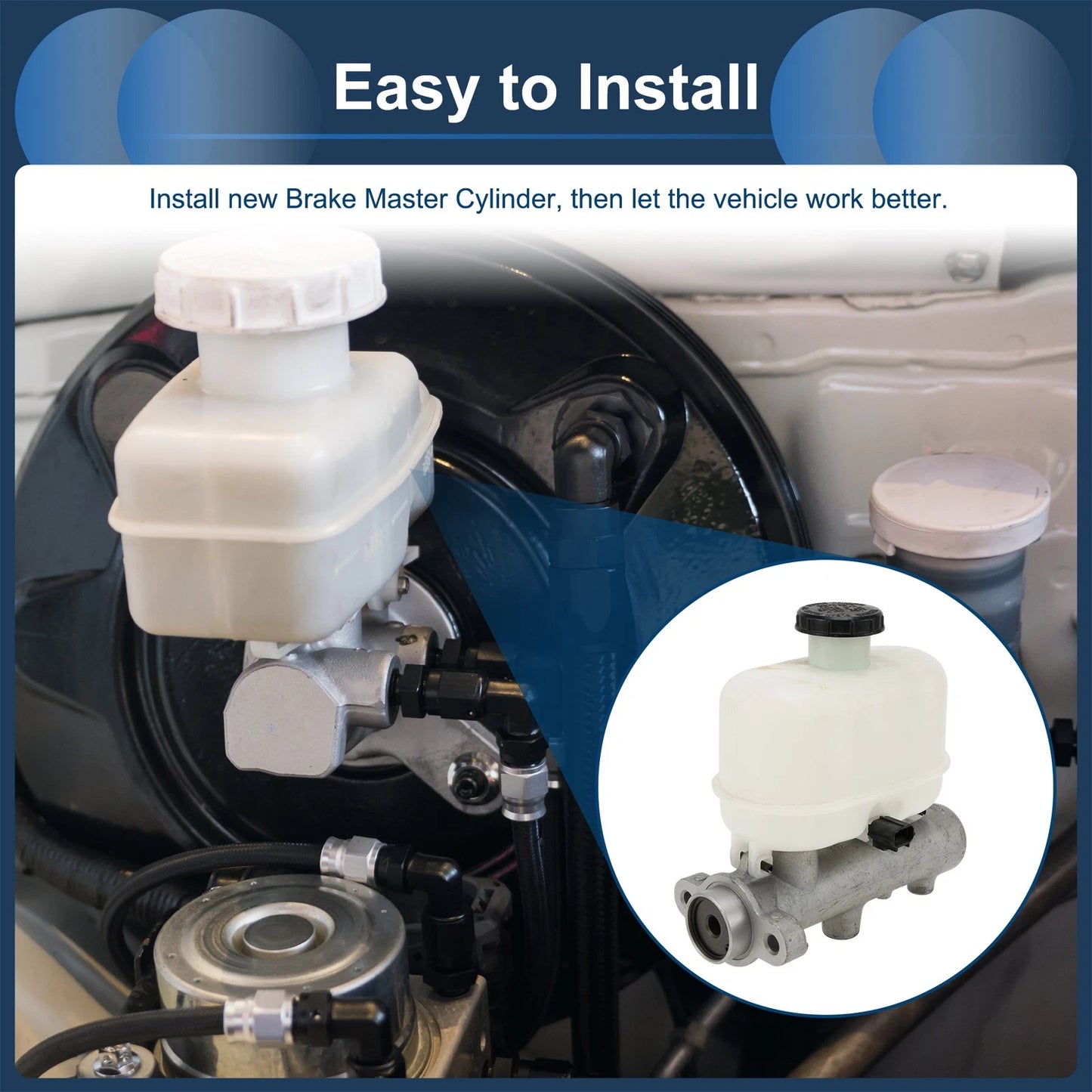 Brake Master Cylinder with Reservoir for Ford F-250 Super Duty (2005-2007)