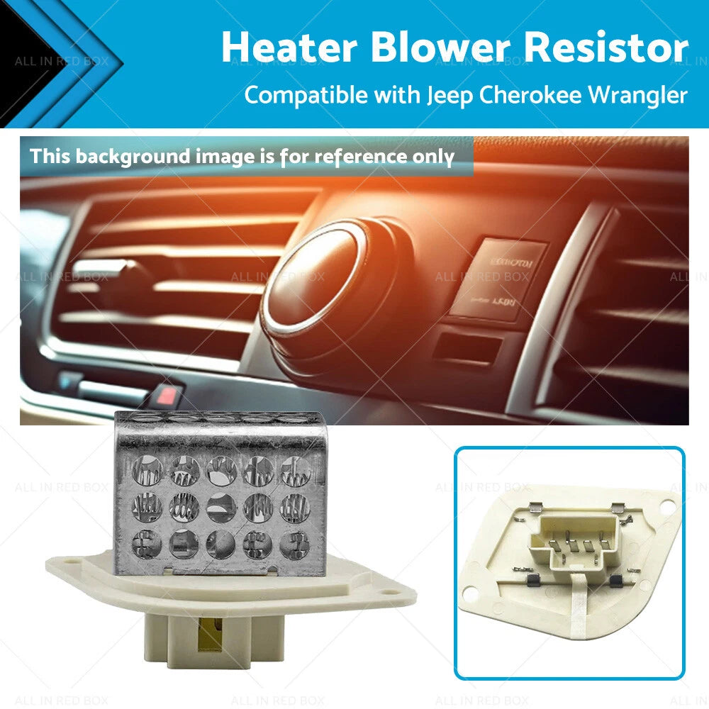 Heater Blower Motor Resistor for Jeep Wrangler Cherokee 4.0L (1997-2001)