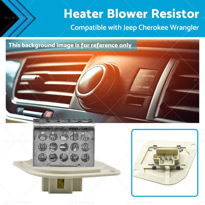 Heater Blower Motor Resistor for Jeep Wrangler Cherokee 4.0L (1997-2001)