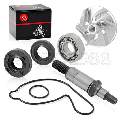 Water Pump Seal Impeller Shaft Bearing Repair Kit for Yamaha YFZ450 (2004–2013)