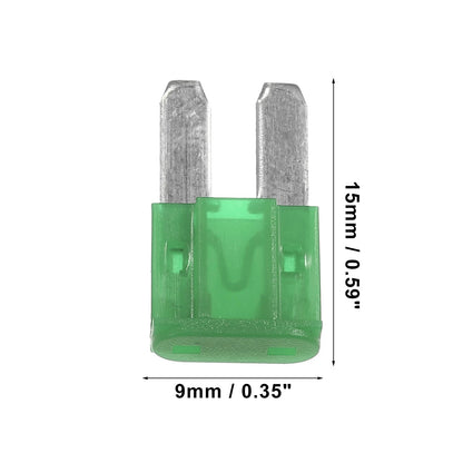 6 x 30A Mini Blade Fuses for Car, Boat, Truck, RV, Motorcycle