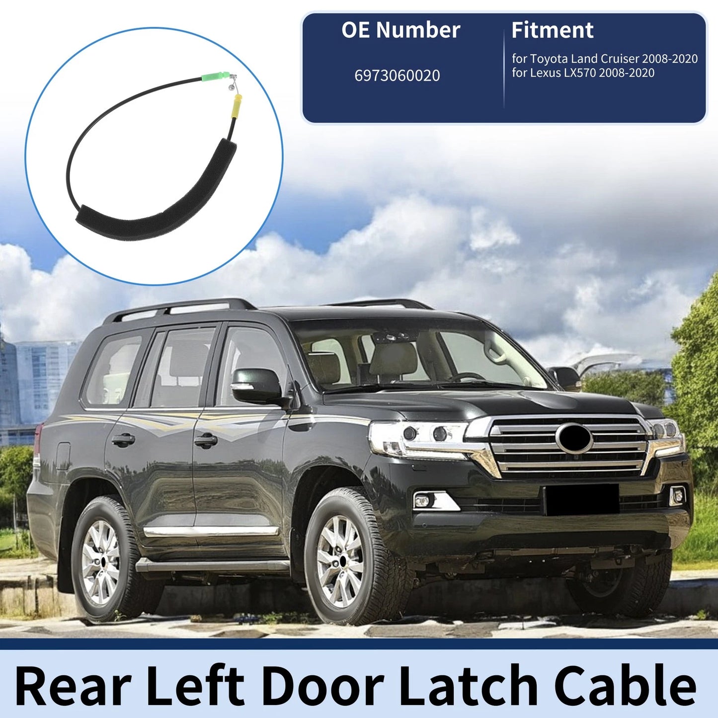 Door Latch Cable for Toyota Land Cruiser (2008–2020)