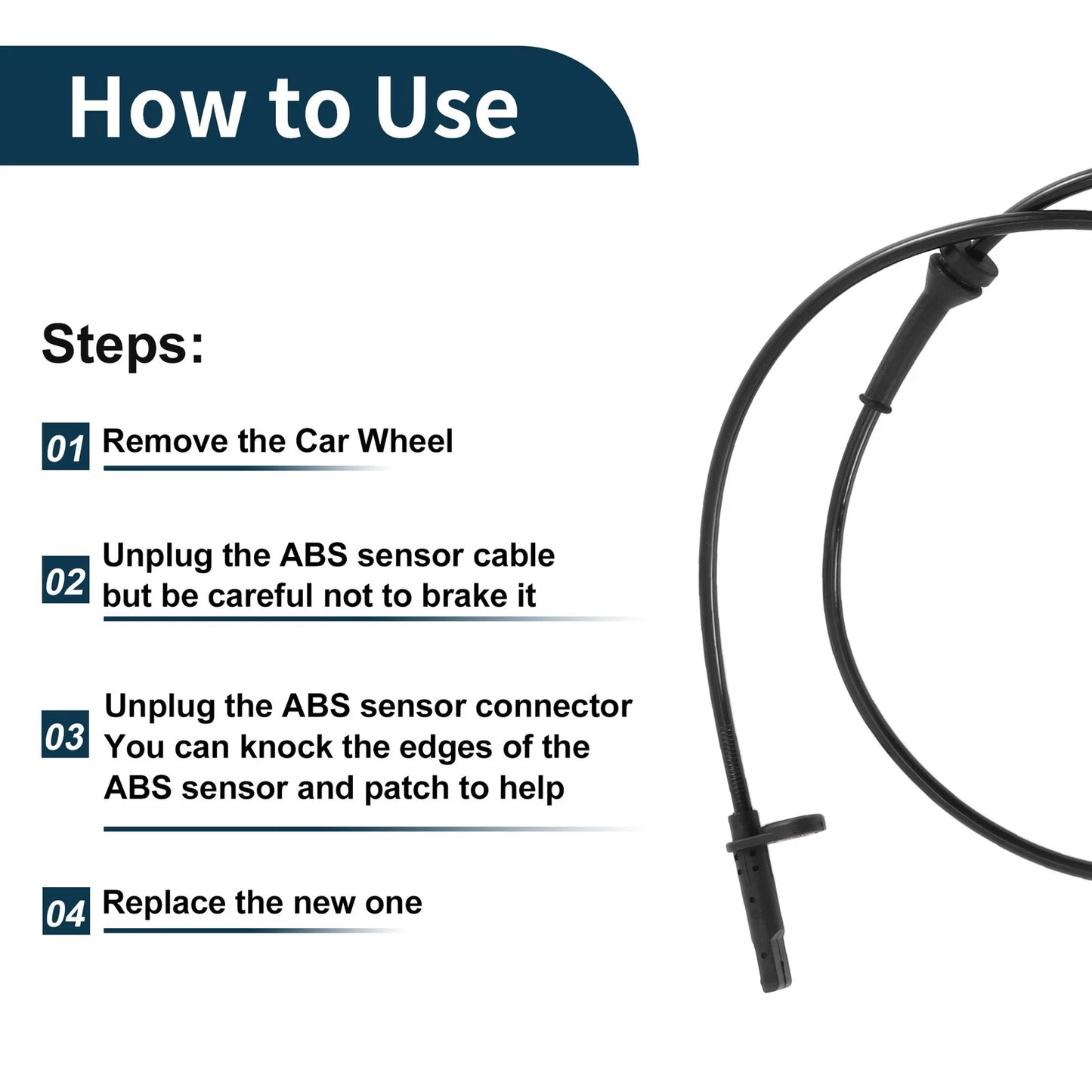 ABS Wheel Speed Sensor ABS Sensor for Nissan Pathfinder (2013-2020)