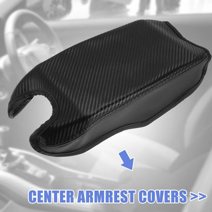 Armrest Protective Cover Pad for Honda HR-V (2016-2021) Carbon Fiber