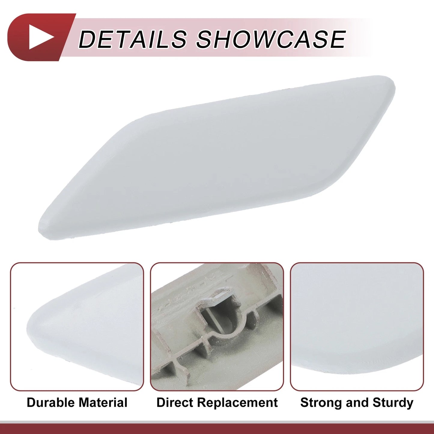 Front Left Washer Nozzle Cover for Honda CR-V (2015-2017) - Unpainted 1 x