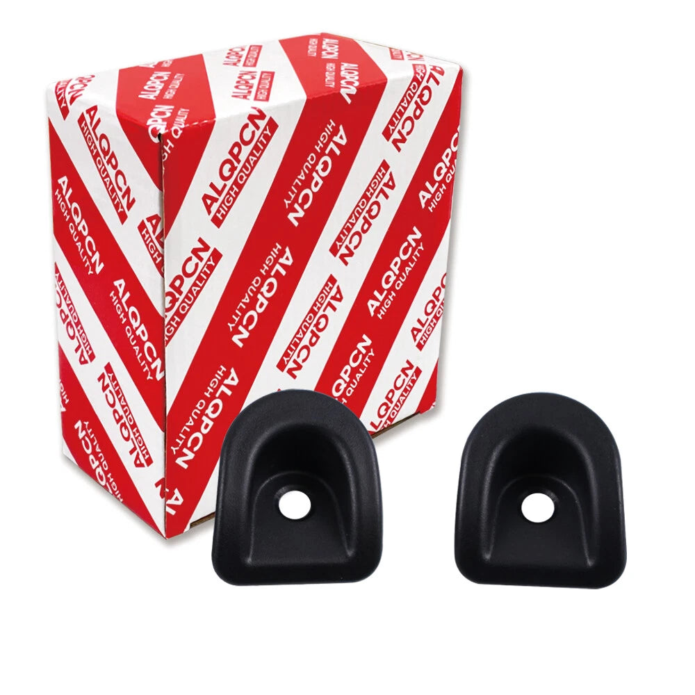 Black Door Lock Knob Grommet Bezel Pair for Ford Mustang (2005-2014)