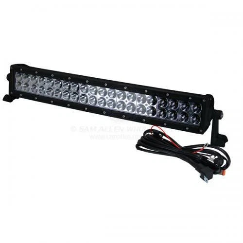 20" Marine Grade Light Bar, 200W, 40 White LEDs, Black Alloy Housing