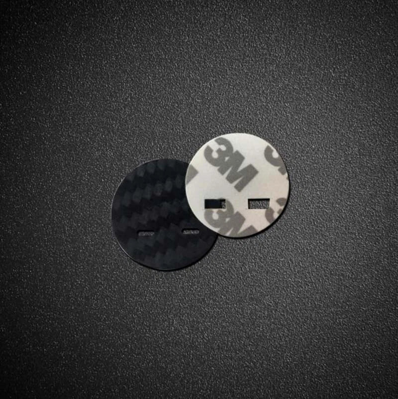 Black Carbon Fiber Engine Start Buttons Cover Cap Trim For Cadillac XTS CT6