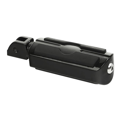Black Front Rider Footrests Pegs for Harley Softail Fat Bob (2018-2025)