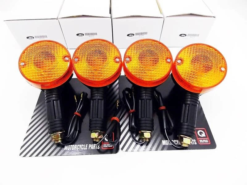 4 x Turn Signal Indicator Blinker Assembly for Suzuki TS250X (1984-1989)