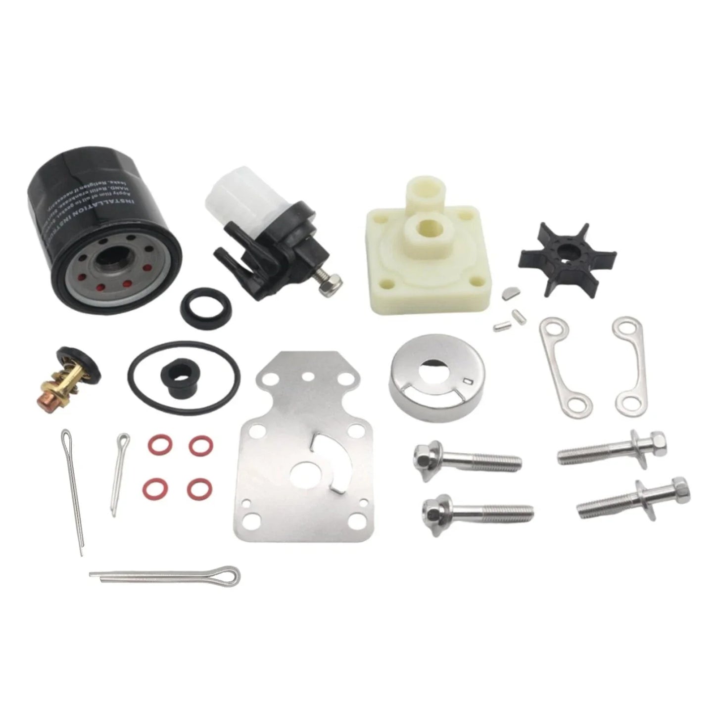 New Maintenance Kit for Yamaha F15C (2007+) Outboard, Thermostat & Filter