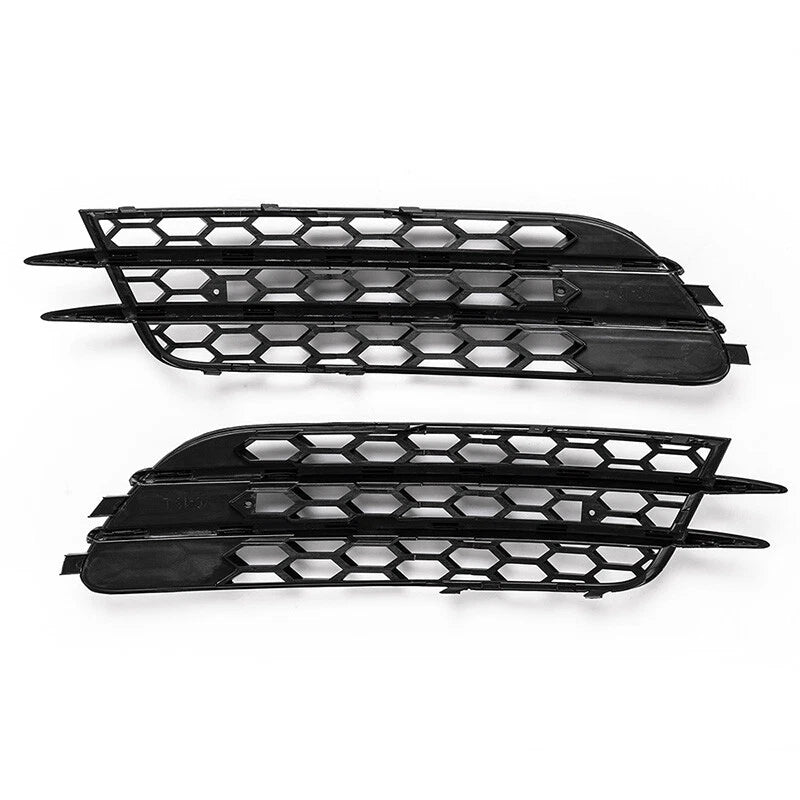 Honeycomb Fog Light Grille Mesh Covers for Audi A6 C7 Sedan (2012-2015) 2x