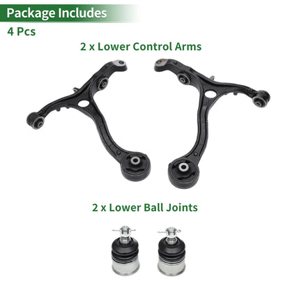 4pcs Front Suspension Control Arm Ball Joint for Honda Accord (2003-2007)