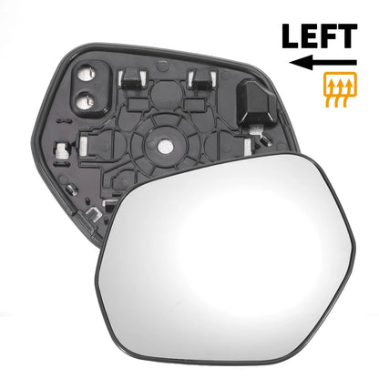 Left Side Heated White Mirror Glass for Honda HR-V (2014-2020)