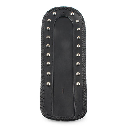 Studded Leather Rear Fender Bib Solo Seat for Harley Sportster XLH 1200 883