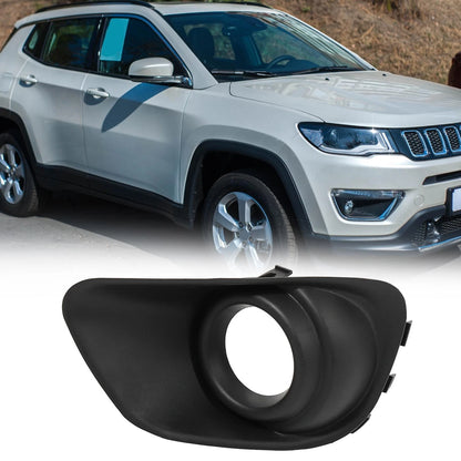 Front Bumper Left Side Fog Light Grille Cover for Jeep Compass (2017-2023)