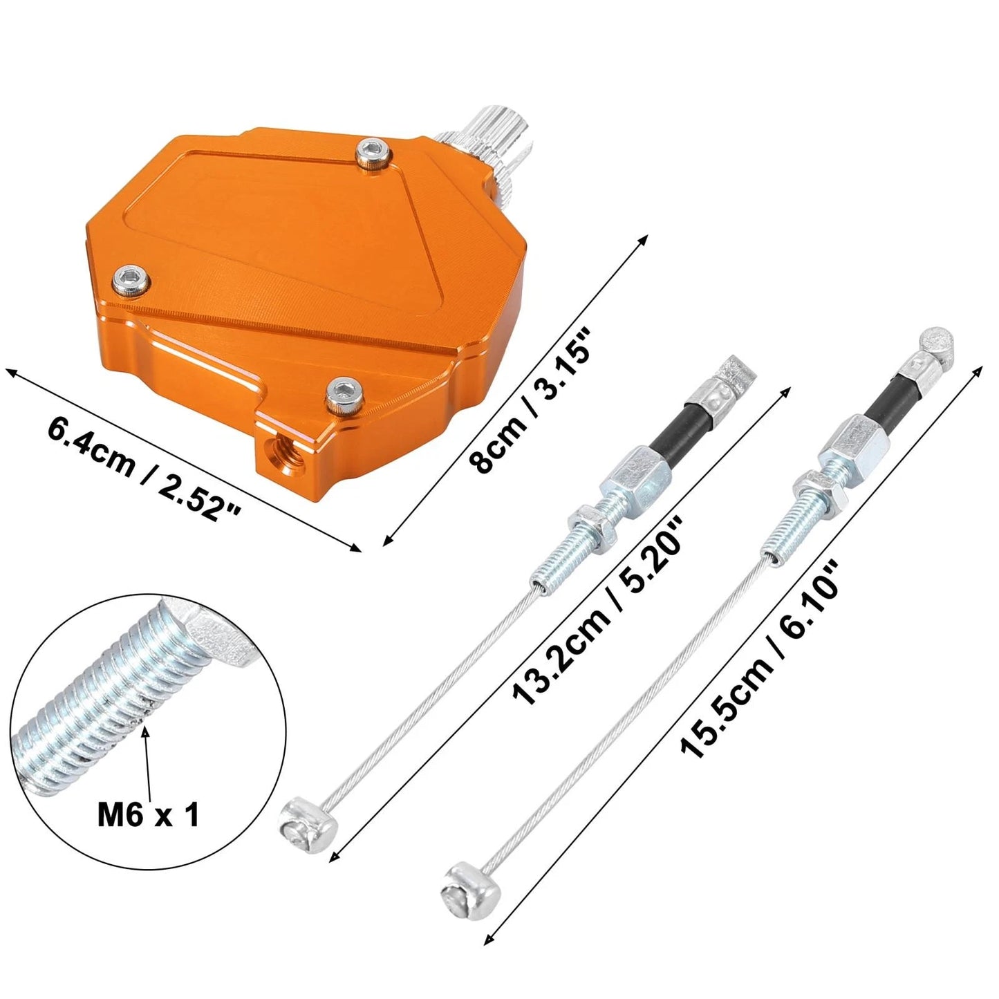 Orange Stunt Clutch Easy Pull Cable Line Clutch Economizer System for Motorcycles