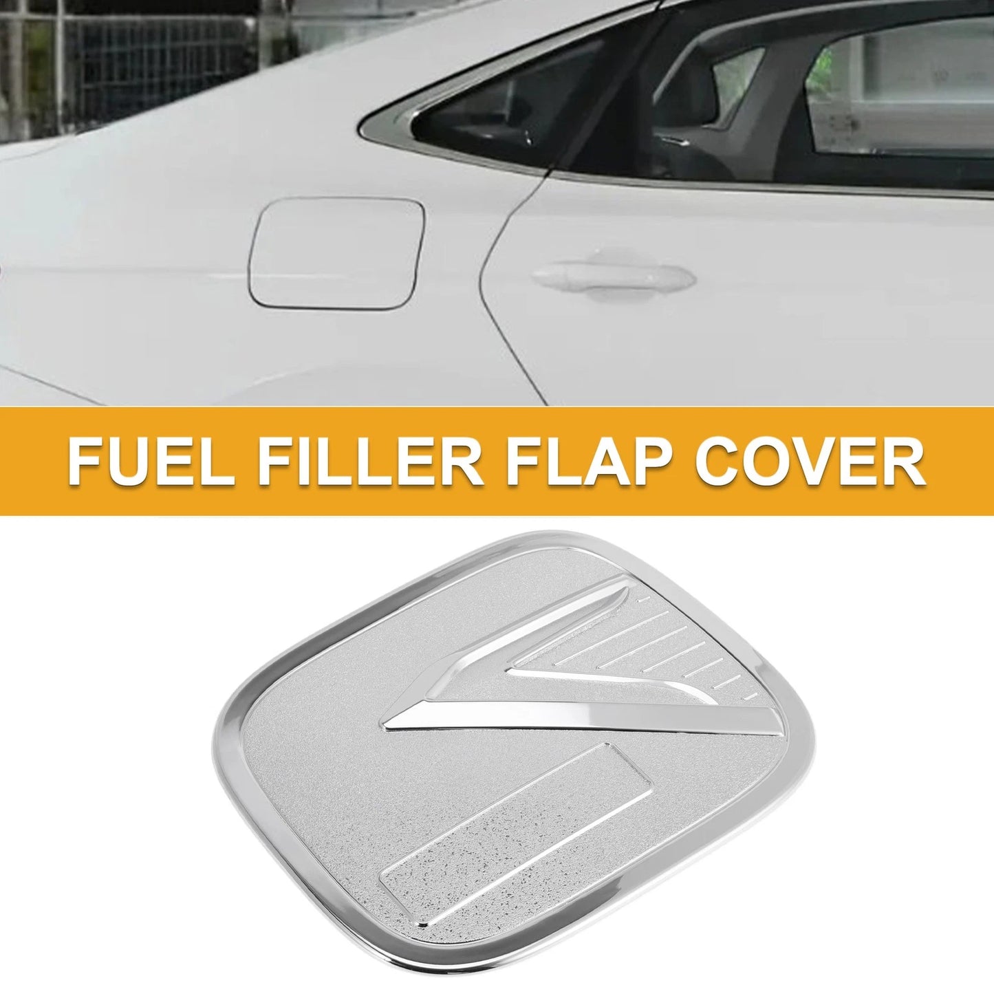 Fuel Tank Door Cap for Chevy Trax Chrome Silver (2019-2025)