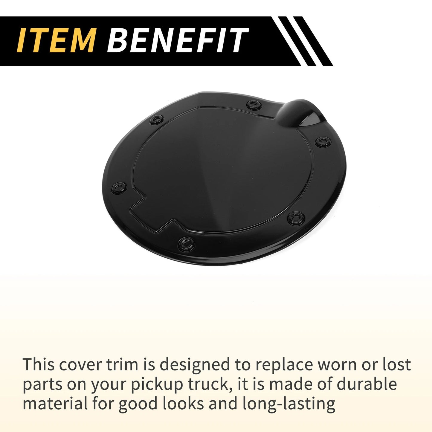 Fuel Tank Oil Gas Cap Cover Trim for Toyota Tundra (2022-2024)