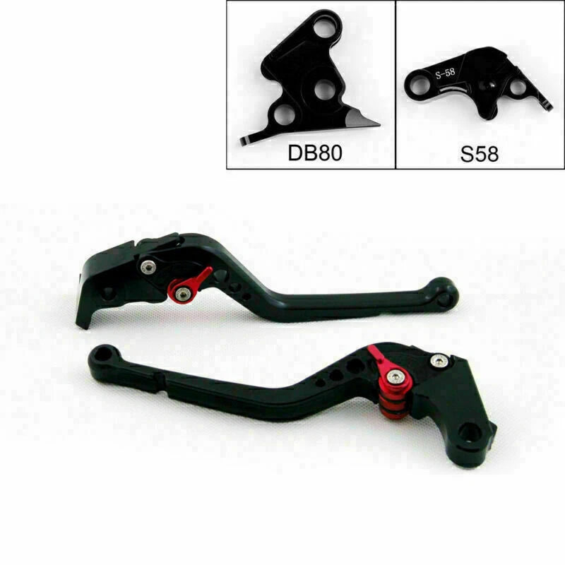 Brake Clutch Lever for Aprilia TUONO V4R (2011-2014) Black 2 x F2