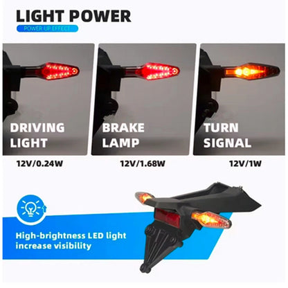 LED Turn Signal Rear Brake Tail Light for BMW M1000RR S1000R S1000XR (2021-2023)