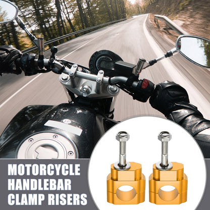 2 x Handlebar Bracket Clamps Fit 1-1/8" 28mm Bar for Motorcycle