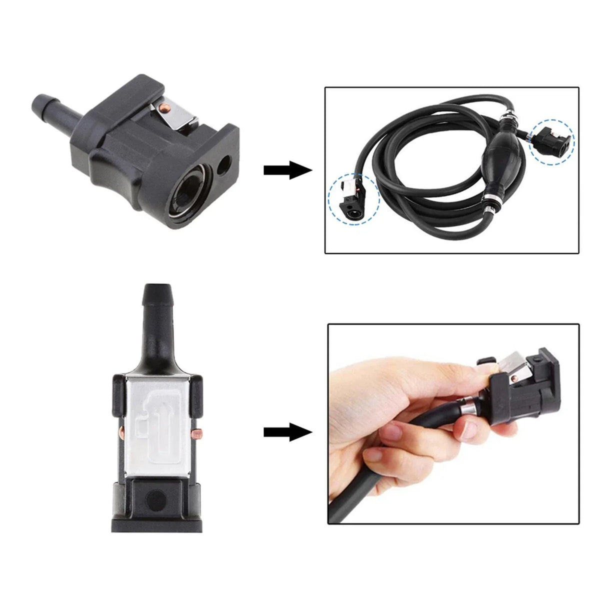 &Fe Connector Outboard Motor Engine 6mm for OMC/Bombardier 115HP