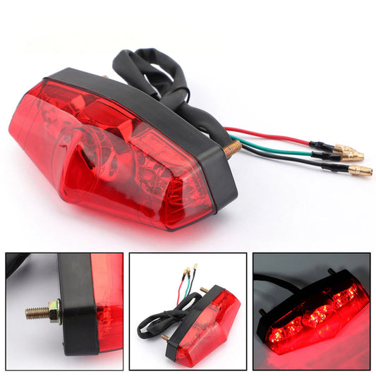 12V Red Tail Light for Universal Motorcycle (2023)