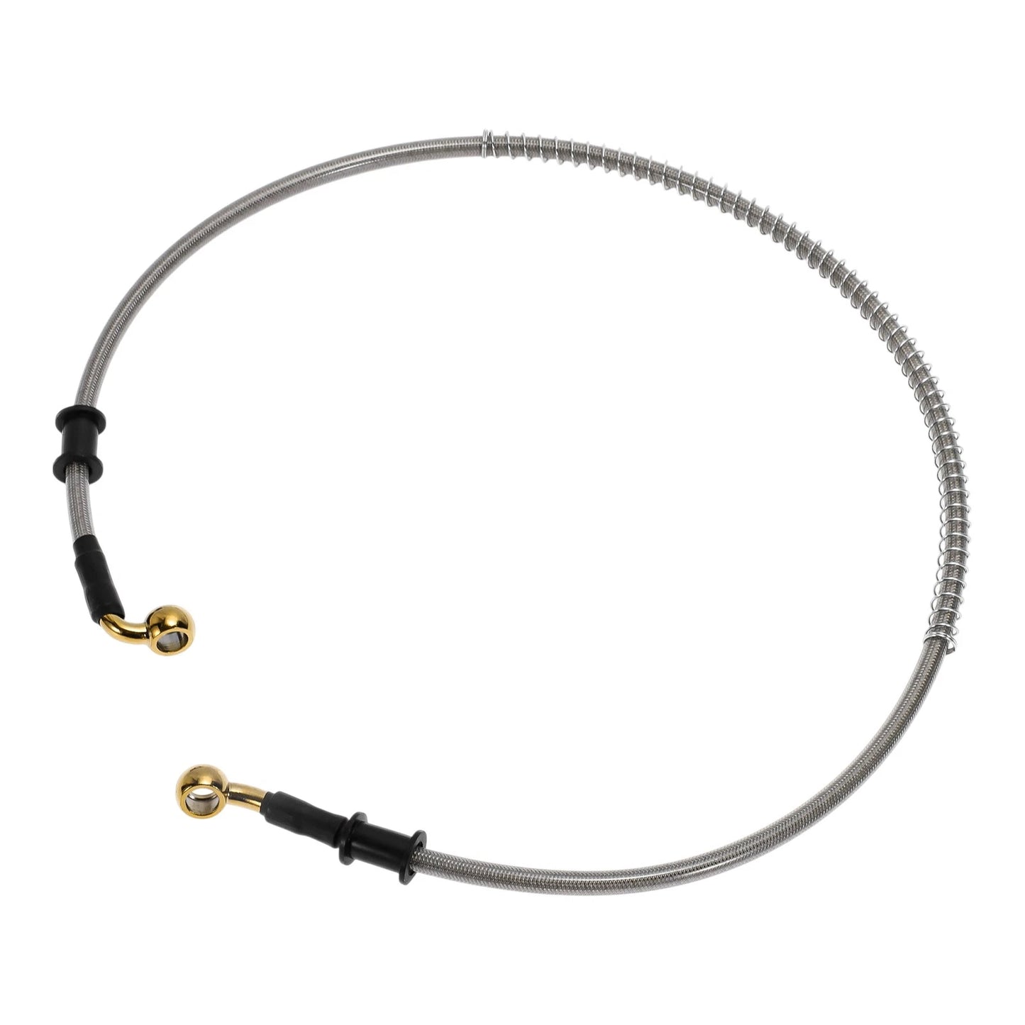 90cm Motorcycle Brake Clutch Oil Hose Line Silver Tone