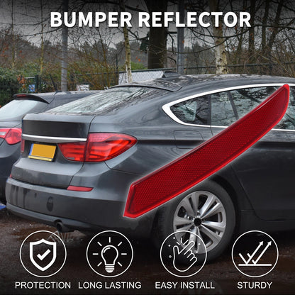 Rear Right Bumper Reflector for BMW 535i GT (2010-2013) Red