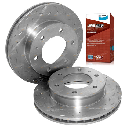 Front Disc Rotors + Pads for Mazda B2600/B2500/BT50/B3000(2002-2011)