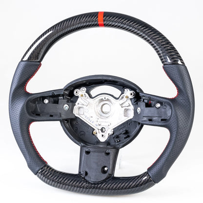 Carbon Flat Bottom 3 Spoke Leather Steering Wheel for Mini R50 R52 R53 (02-08)