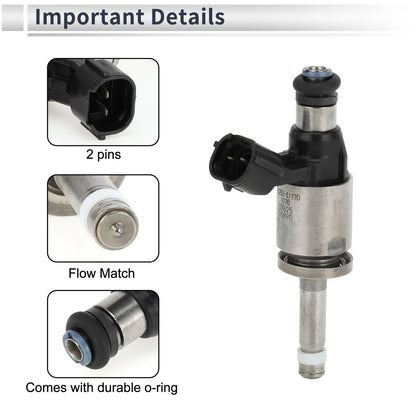 Fuel Injector 1 Pc for LEXUS GS350 (2016-2019) Black Silver Tone
