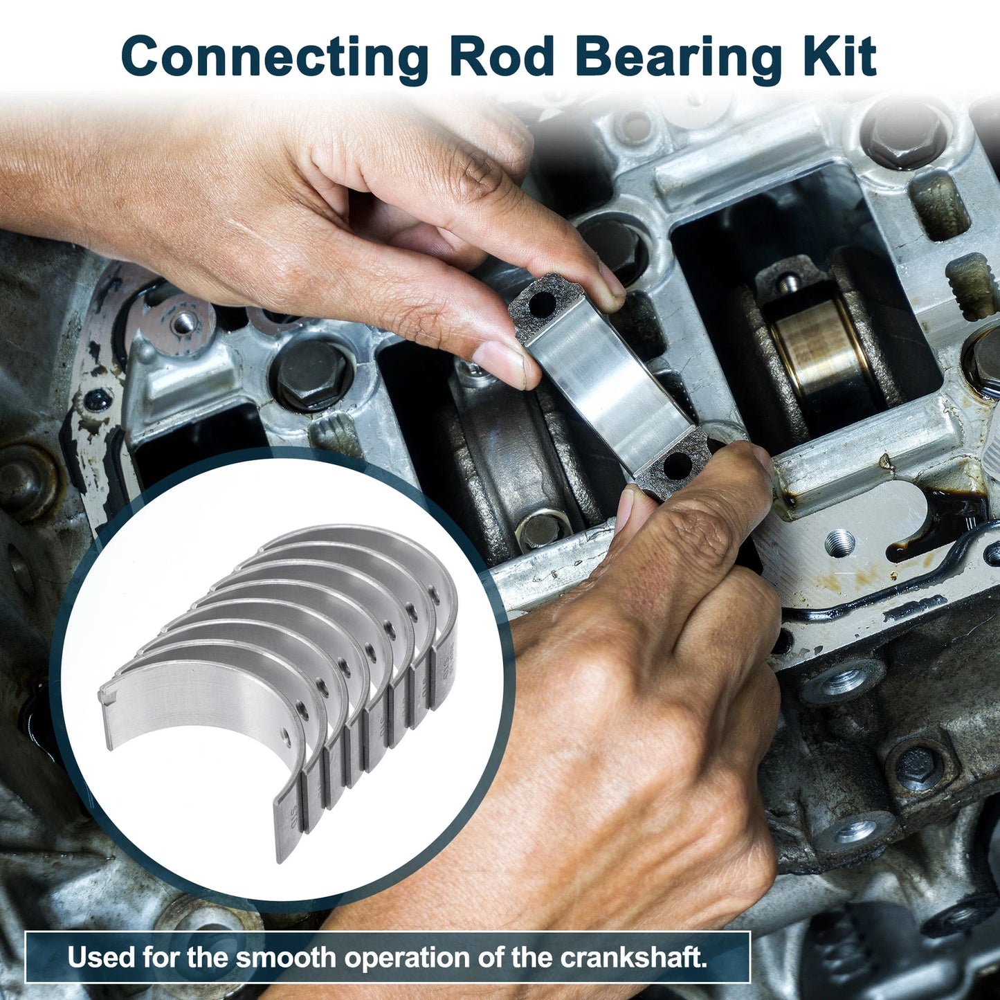 8 x Connecting Rod Bearings for Toyota Corona