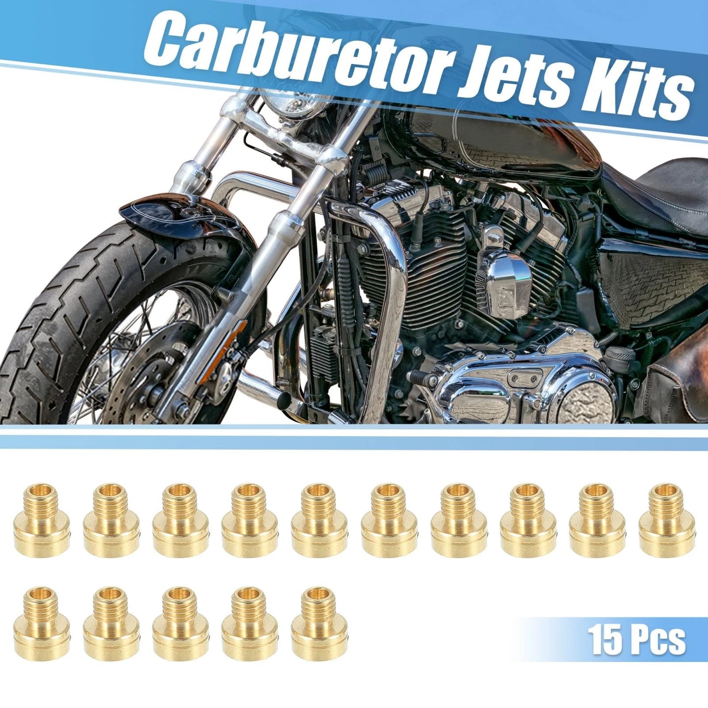Main Jet 88-150 Brass 15pcs for Yamaha Suzuki Motorcycles Carburetor Jets
