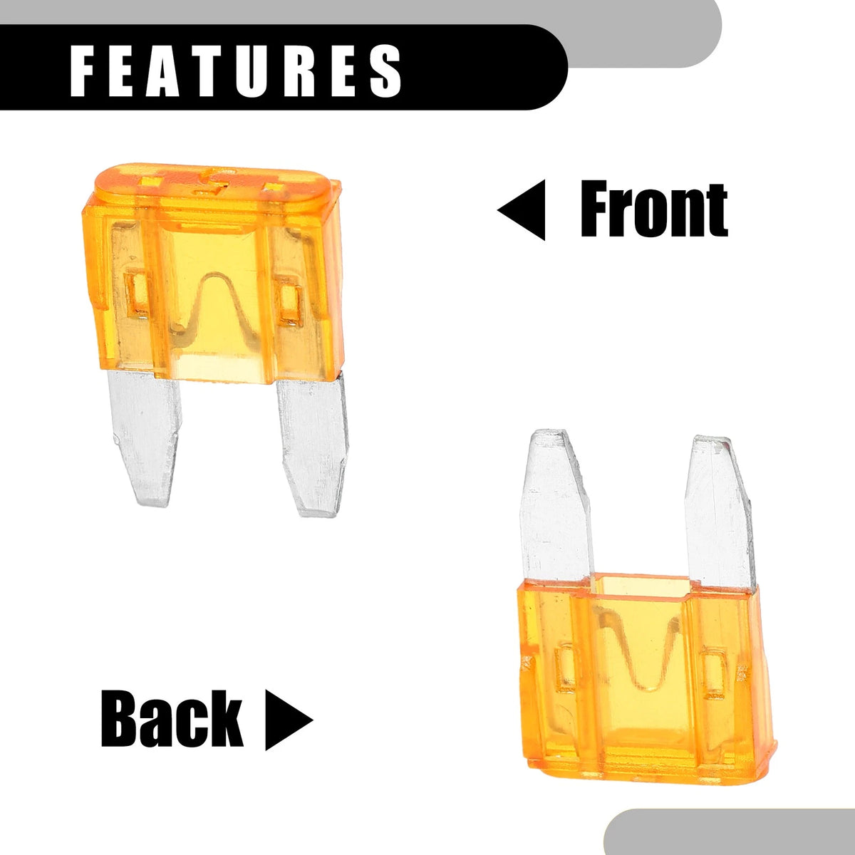 5 x Mini 5AMP APM/ATM Blade Fuses for Car Short Circuit Protection