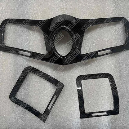 Dry Carbon Fiber Dashboard AC Vent Cover Trim for Maserati GranTurismo GC 08-17