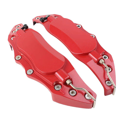 3D Metal Brake Caliper Covers for Universal Front & Rear Car Red