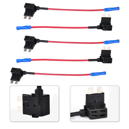 5pc Car Fuse TAP Add-A-Circuit Adapter for Standard ATO ATC Blade Holder