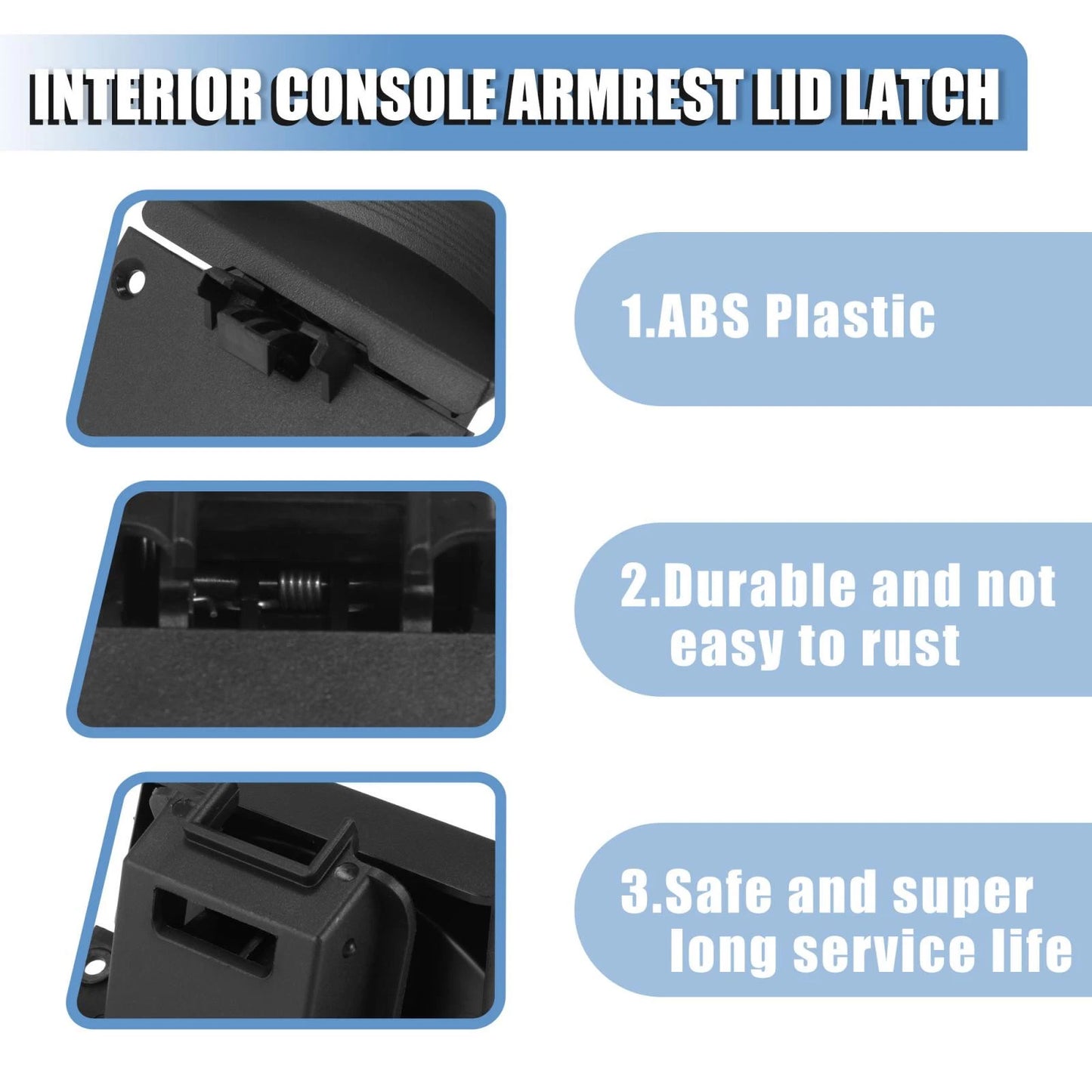 Armrest Lid Latch for Dodge Ram 1500 2500 3500 4500 (2013-2018)