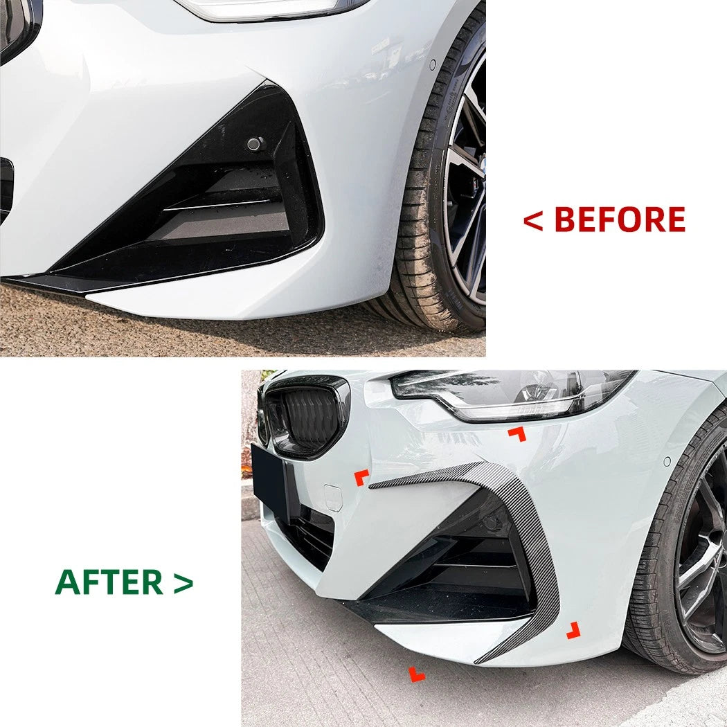 Front Bumper Canards Splitter for BMW 2-Series Coupe G42 M-Sport (2022–2025)
