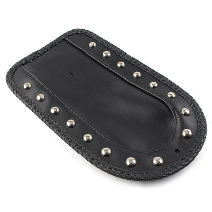 Black PU Rear Fender Bib Solo Seat for Harley Softail FXSTC Fatboy (2000-2017)