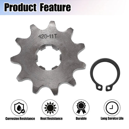 420 11T 17mm Front Engine Sprocket for Dirt Bike Mini Bike