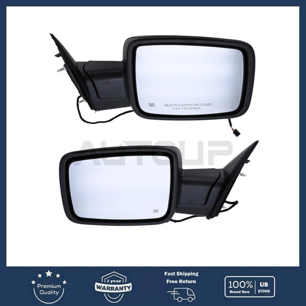 Mirrors Driver/Passenger LH/RH Manual Fold 1Pair for Ram 1500/2500 (2013–2018)
